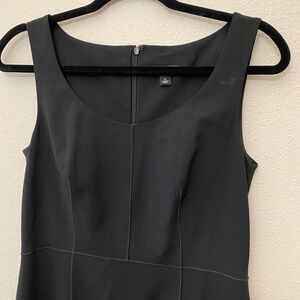 Ann Taylor Size 2 Sleeveless Black Wool Cocktail Dress